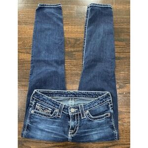 Big Star Ankle Jeans Women's Size 25 Heavy Stitch Y2K Stretch *FLAW